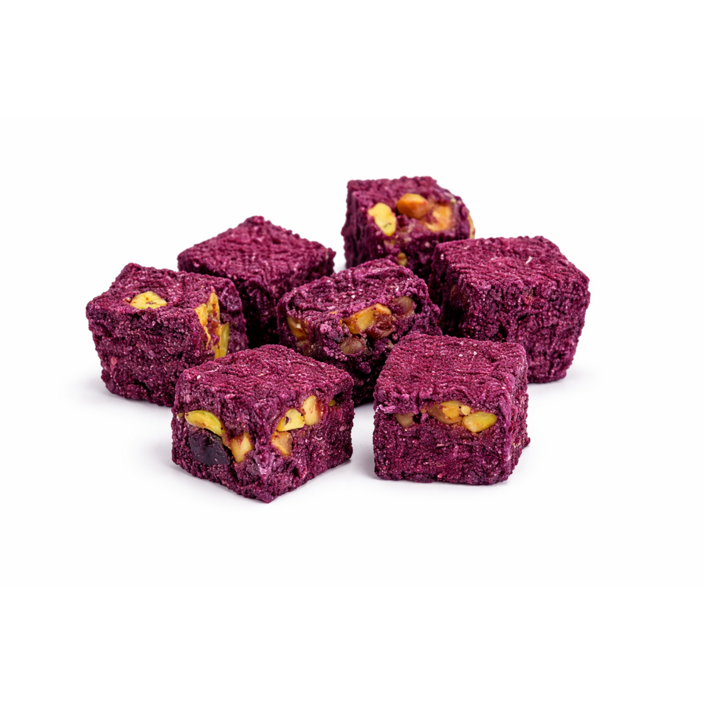 Doppeltes Kirsch-Velvet-Lokum mit Pistazien aus Antep