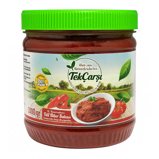 Ev Yapımı Antep Tatlı Biber Salçası | Güneşte Kurutulmuş