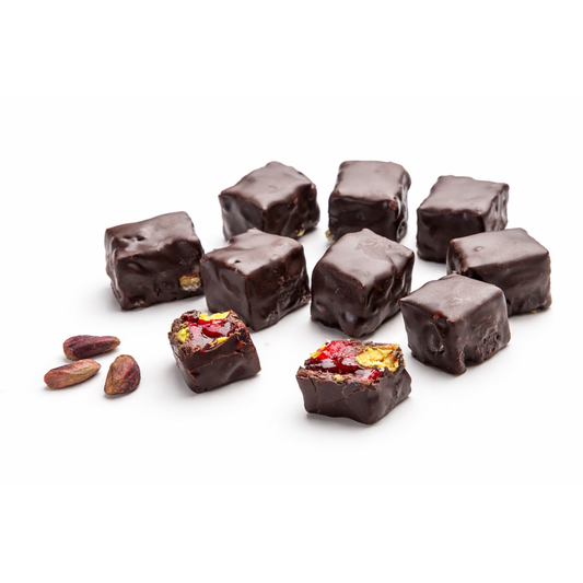 Çikolata Kaplı Narlı Antep Fıstıklı Duble Lokum 500gr | Kayseri — Naturlina Organics