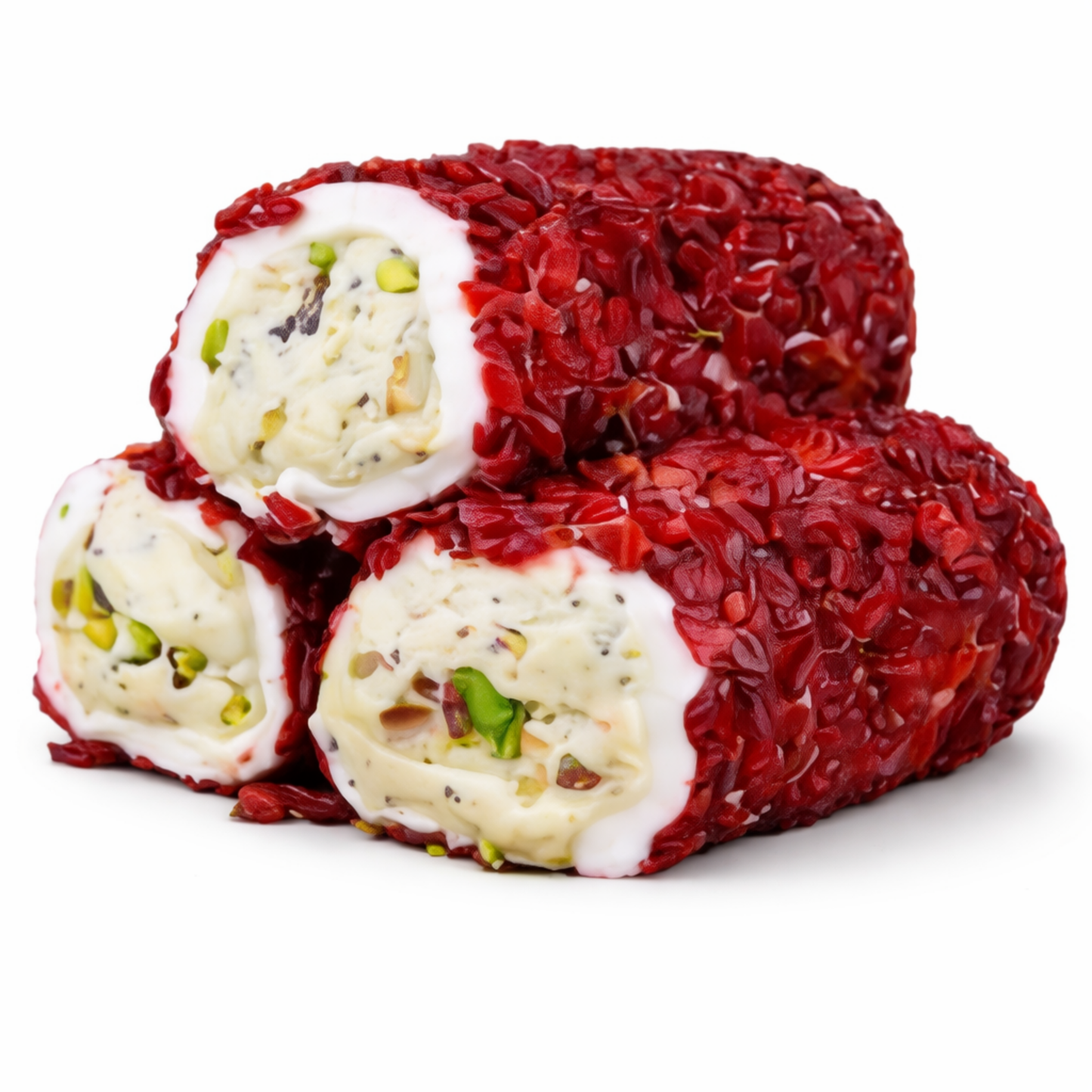 Lokum mit Pistaziencreme und Berberitze