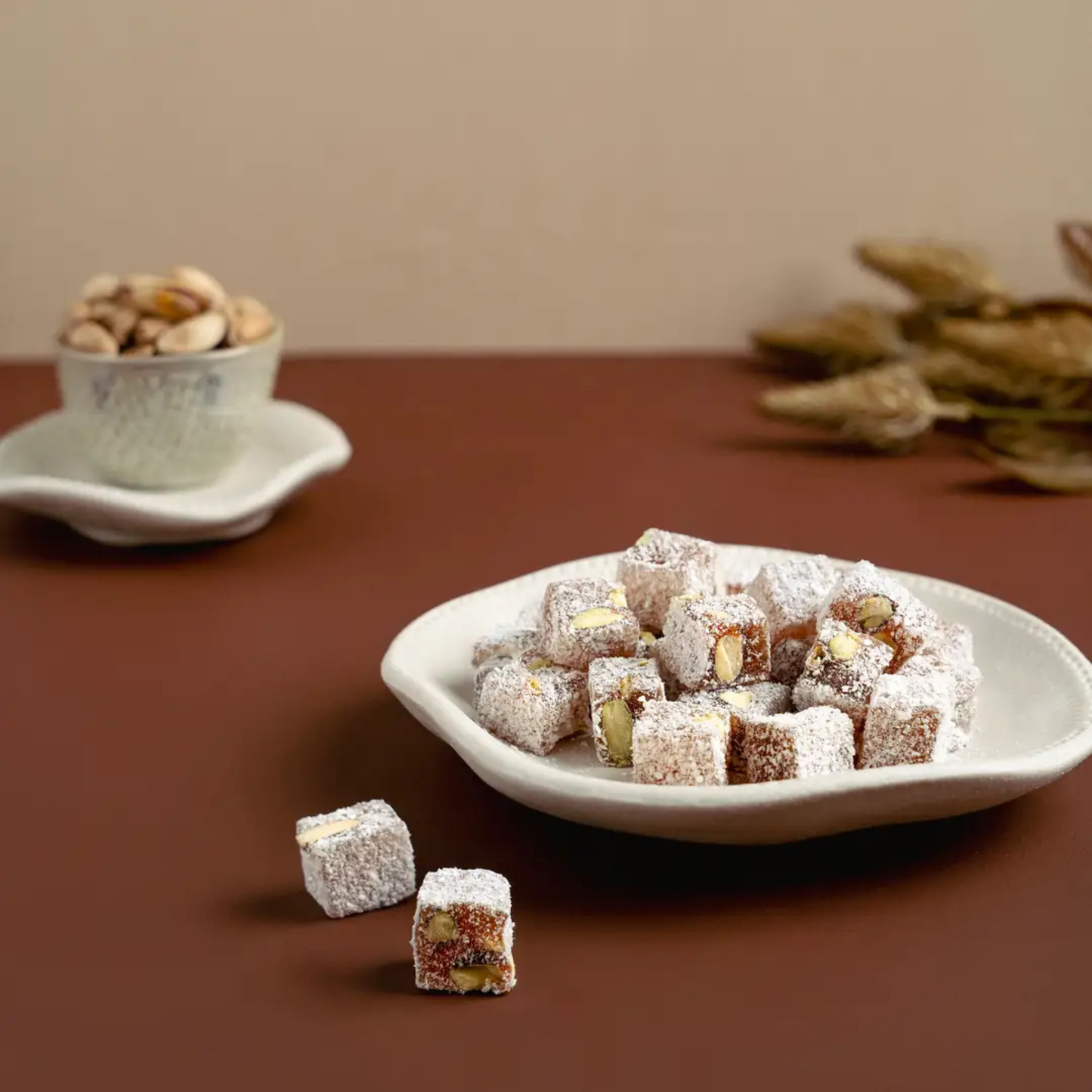 Antep Fıstıklı Hindistan Cevizli Çifte Kavrulmuş Duble Lokum 500gr | Kayseri — Naturlina Organics