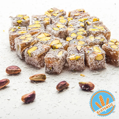 Antep Fıstıklı Hindistan Cevizli Çifte Kavrulmuş Duble Lokum 500gr | Kayseri — Naturlina Organics