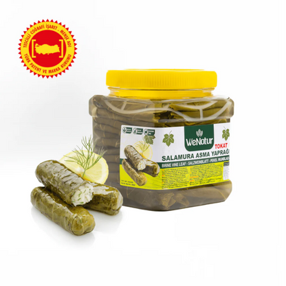 Salamura Asma Yaprak 600gr | Tokat Erbaa Narince Bağ Yaprağı 45–50 Adet — Naturlina Organics