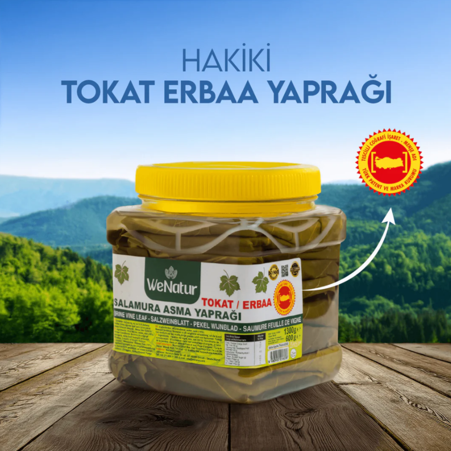 Salamura Asma Yaprak 600gr | Tokat Erbaa Narince Bağ Yaprağı 45–50 Adet — Naturlina Organics