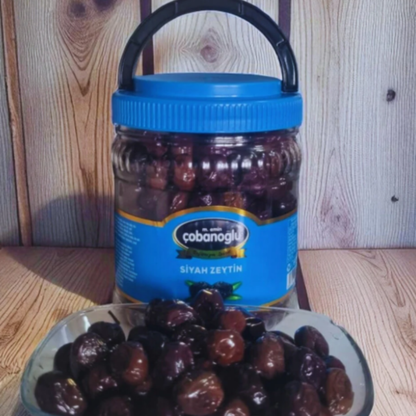 Çobanoğlu Gemlik Yağlı Sele Siyah Zeytin 700gr | Doğal Sofralık — Naturlina Organics