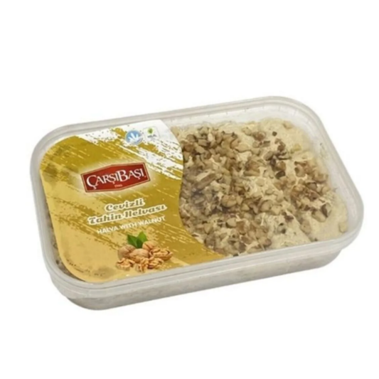 Dilimli Cevizli Tahin Helvası 400gr | Bütün Cevizli Geleneksel Helva — Naturlina Organics