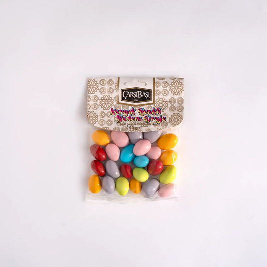 Karışık Renkli Badem Draje 150gr | Çikolata Kaplı Badem Şekeri — Naturlina Organics